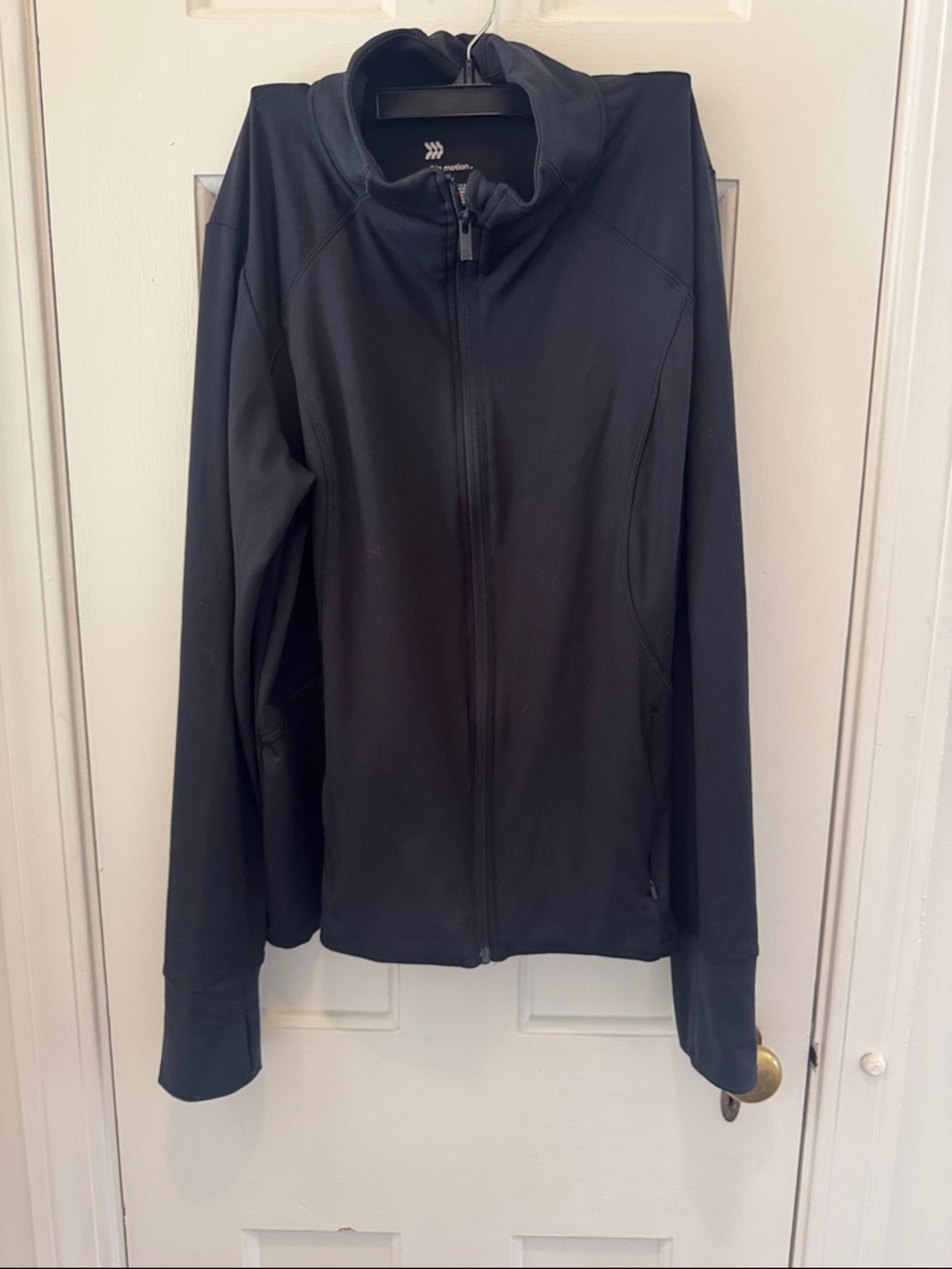 all in motion Black Full-Zip Utility Jacket